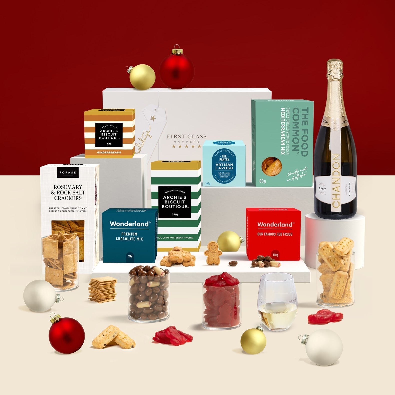 Think Christmas. Think First Class Hampers.