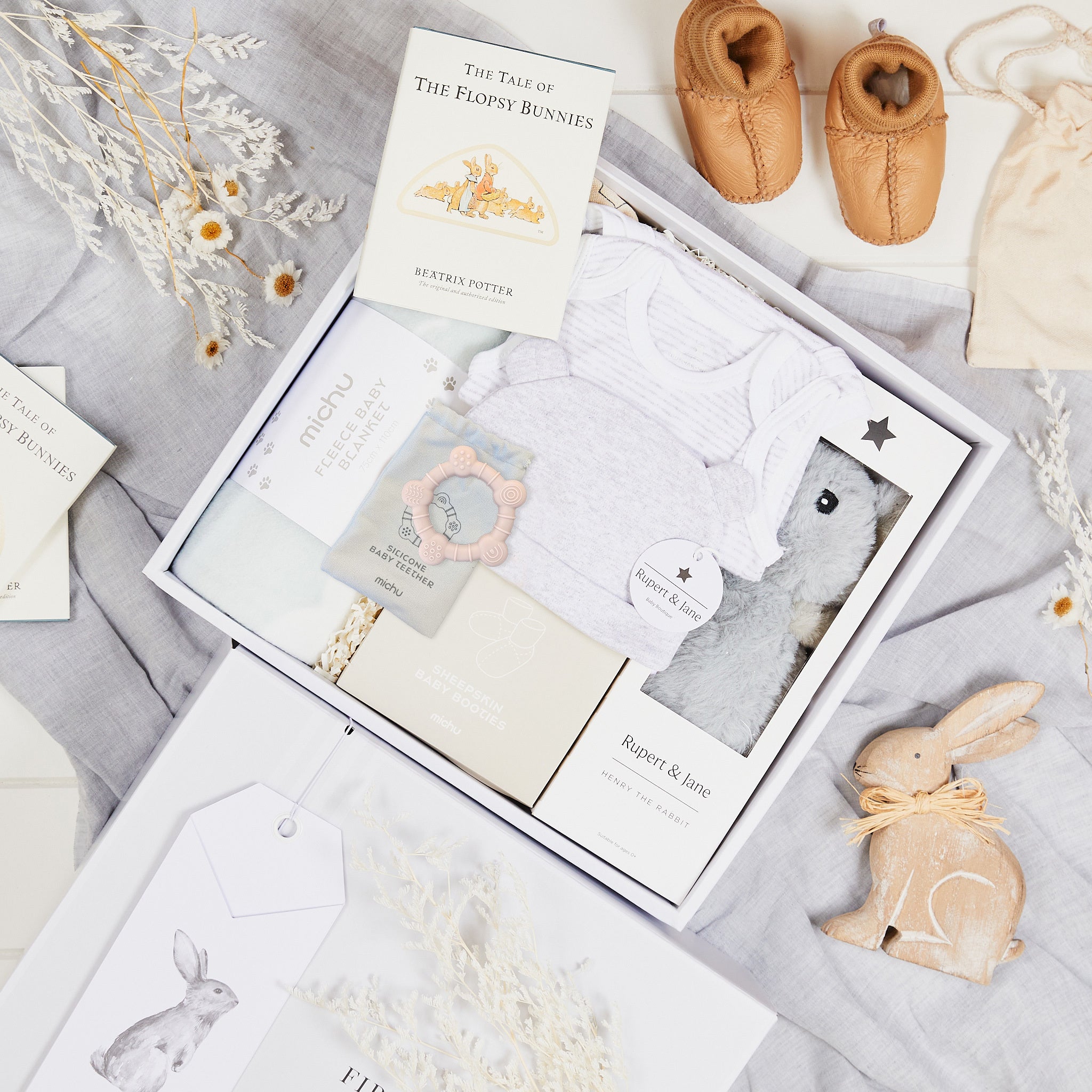 Trendy Baby Grey Hamper