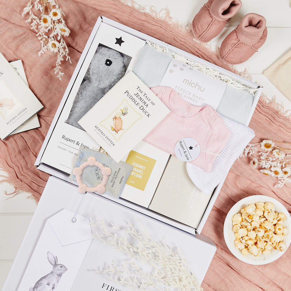 Baby Cuddles Pink Hamper