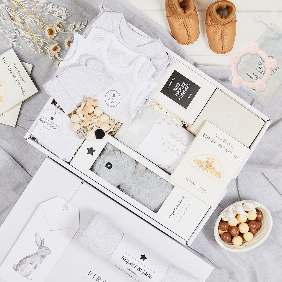 Snuggle Baby Grey Hamper