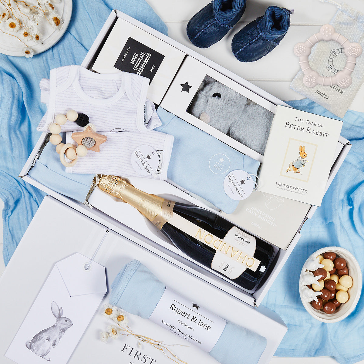 Congratulations Baby Blue Hamper