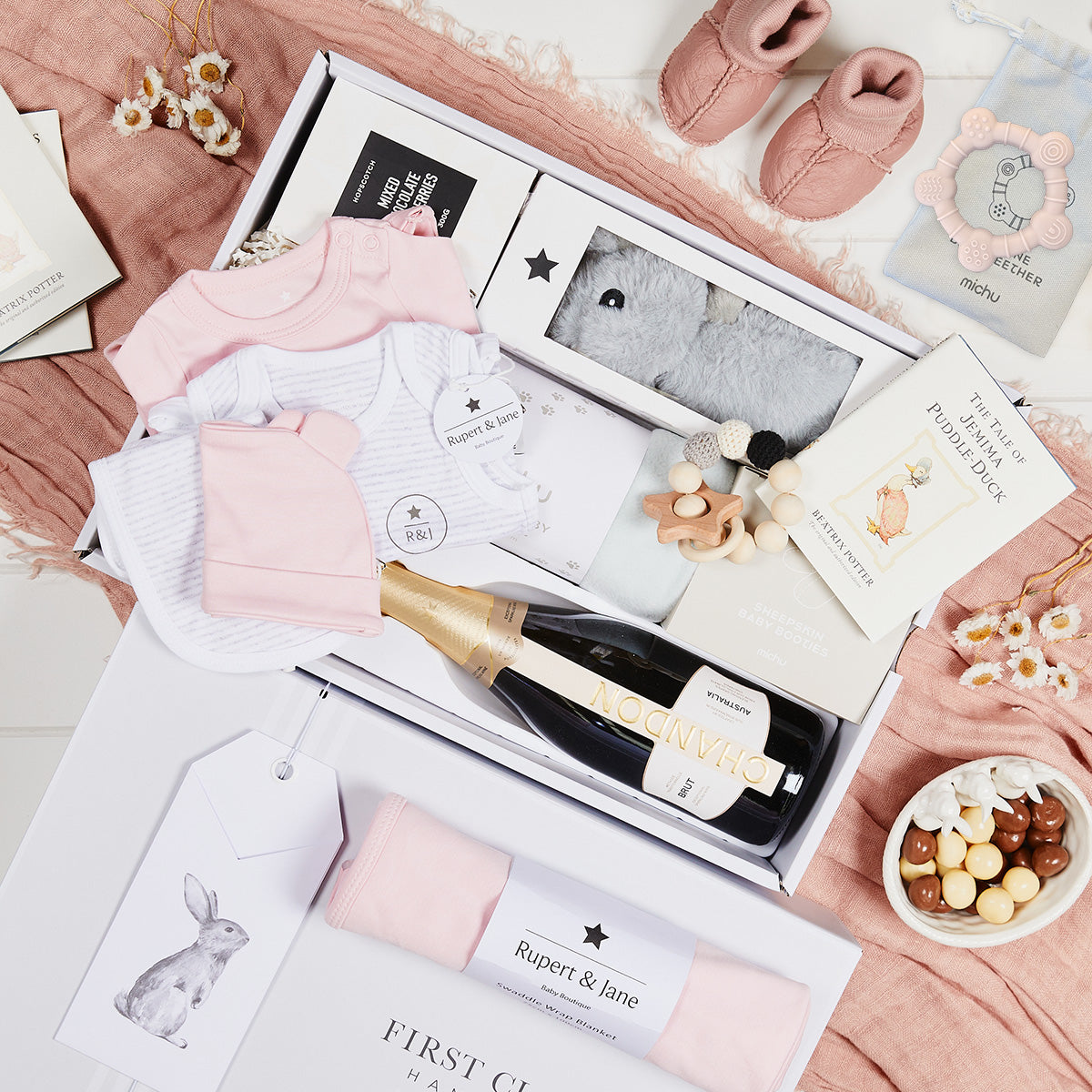 Congratulations Baby Pink Hamper