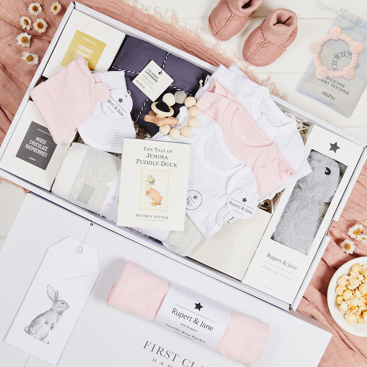 Deluxe Baby Bundle Pink Hamper