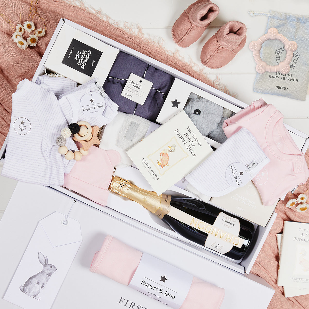 Celebration Baby with Chandon Pink Hamper