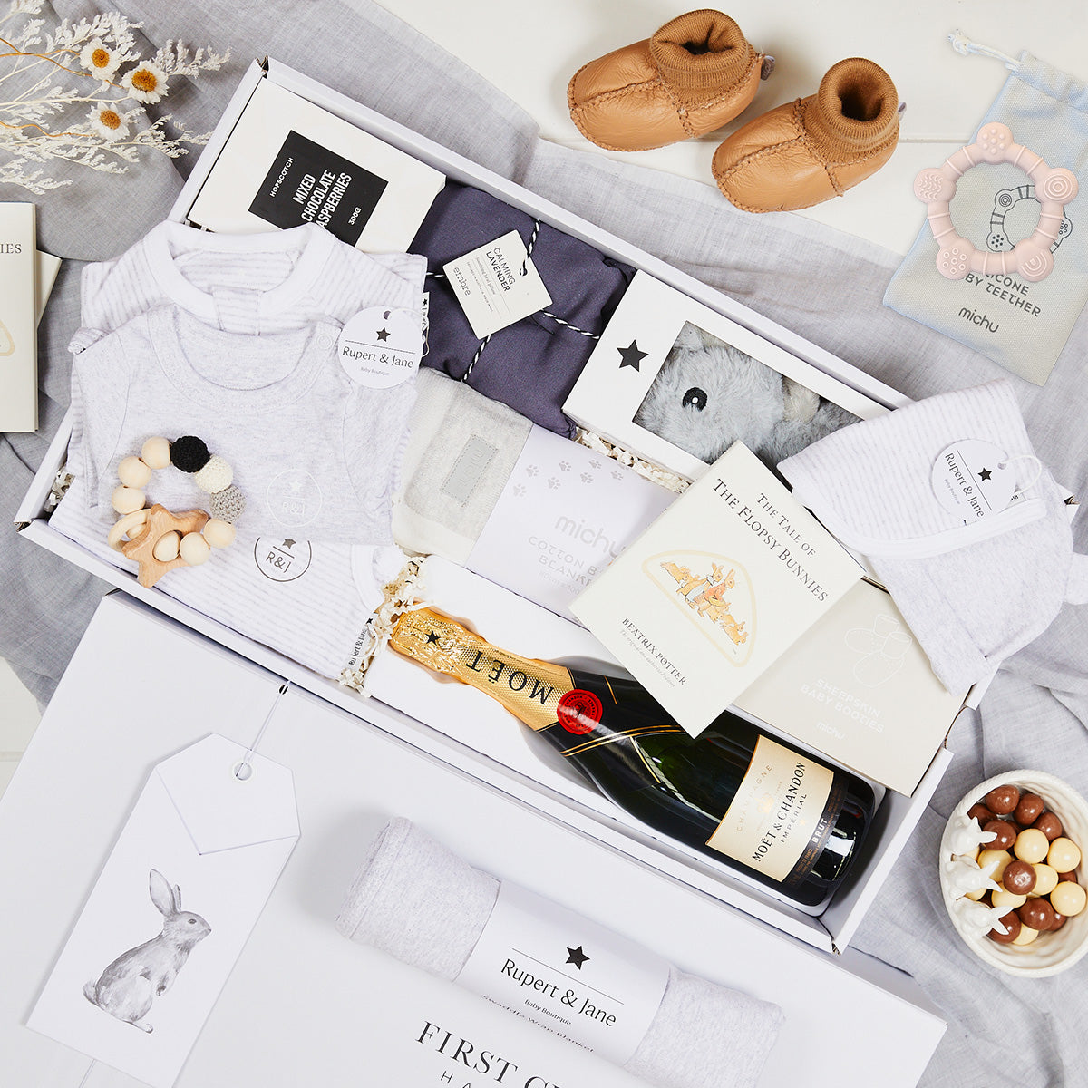 Celebration Baby with Moet Grey Hamper