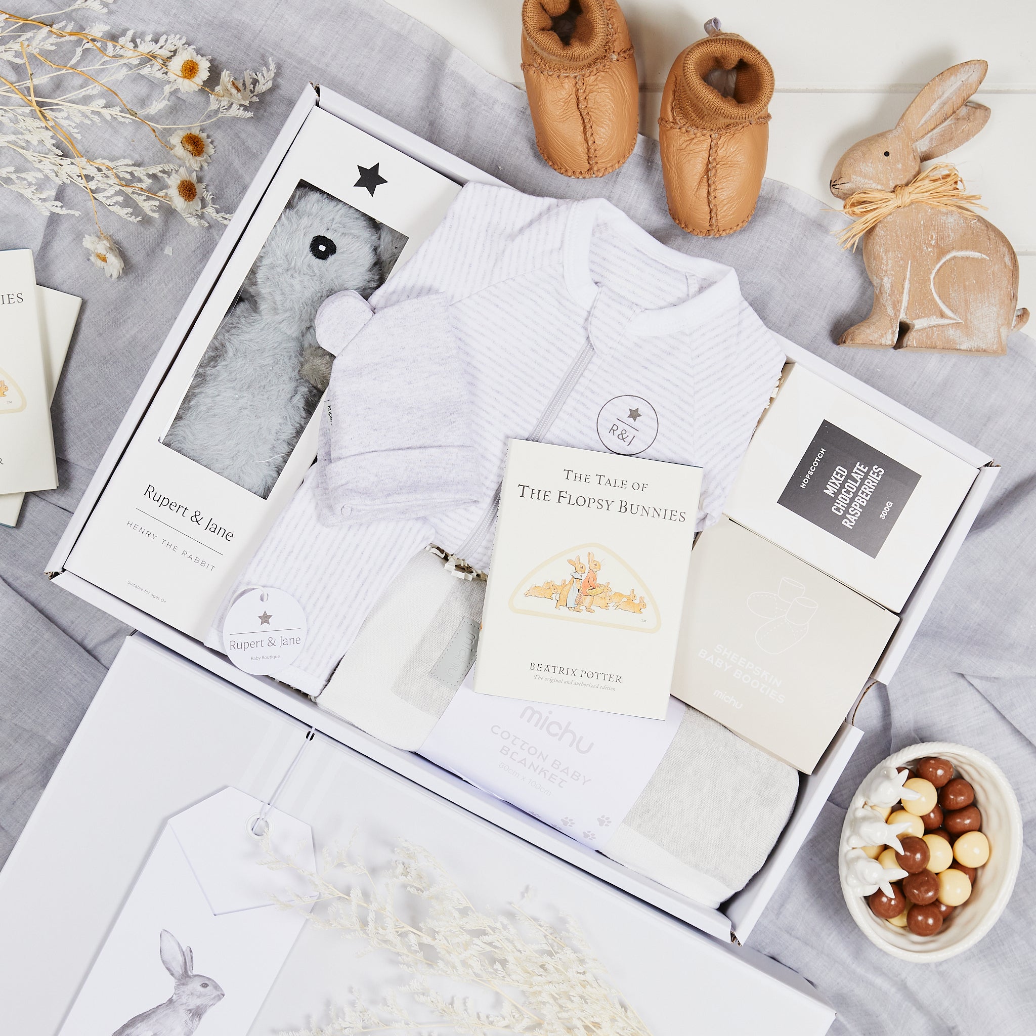 Luxury Baby Grey Hamper