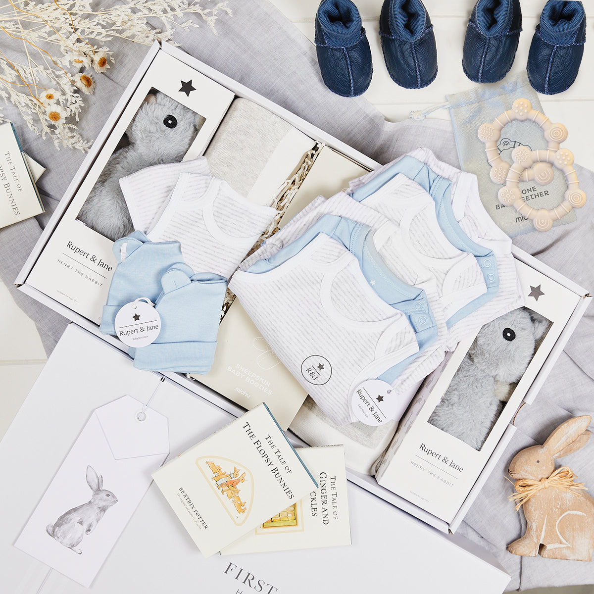 Luxury Twins Blue Hamper