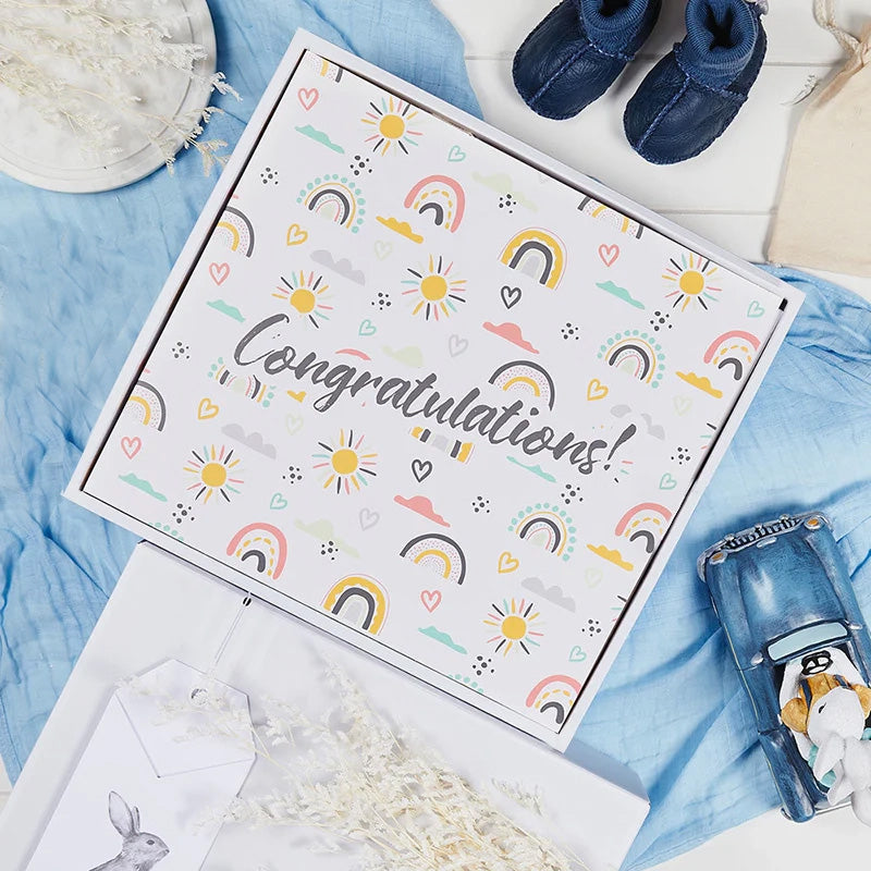 Trendy Baby Blue Hamper