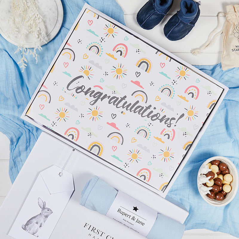 Snuggle Baby Blue Hamper