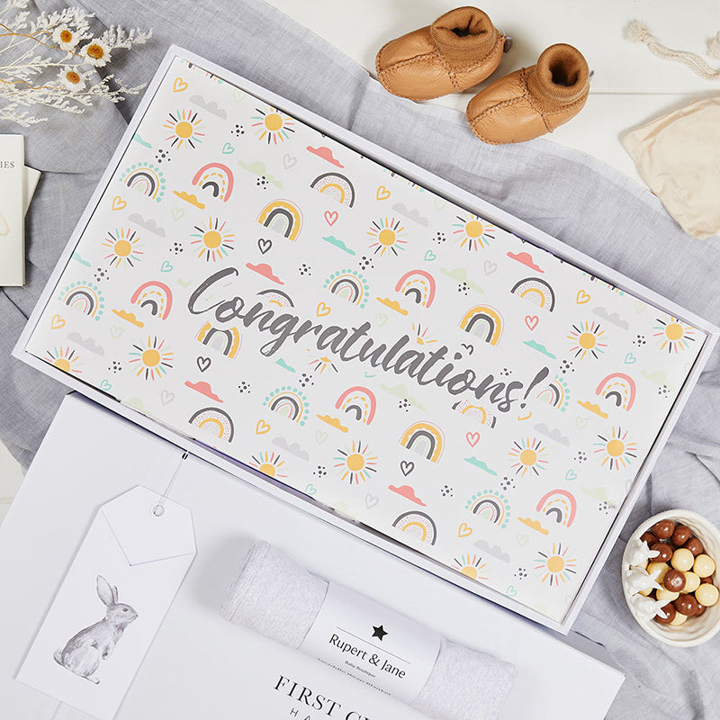 Deluxe Baby Bundle Grey Hamper